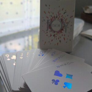 Dior Joy Playing Cards – GWP Exclusive – Silver Holiday Edition – New